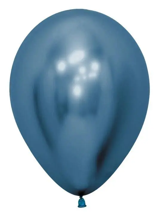 A blue balloon with the image of a person 's face.