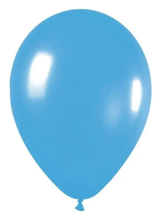 A blue balloon is shown with no background.